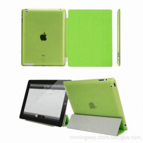 Smart Flip Folding Cases for iPad 2/3/4, Made of PU Leather with Soft Microfiber Interior Lining